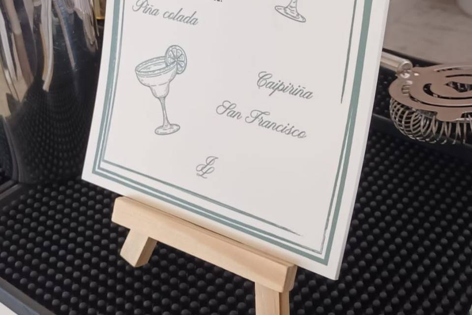 Menú de cócteles