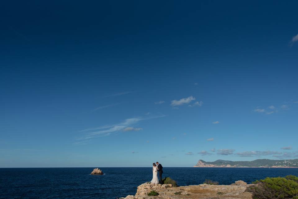 Es Vedra al fondo