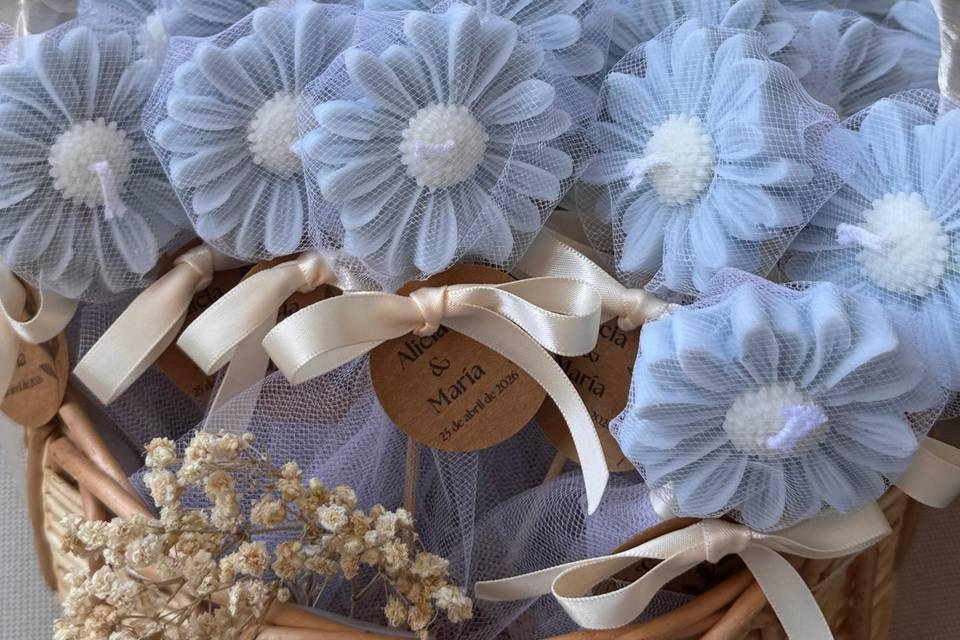 Vela margarita piruleta