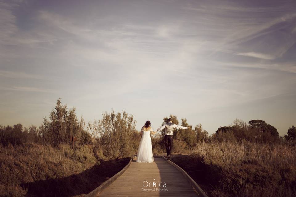 Postboda en el campo