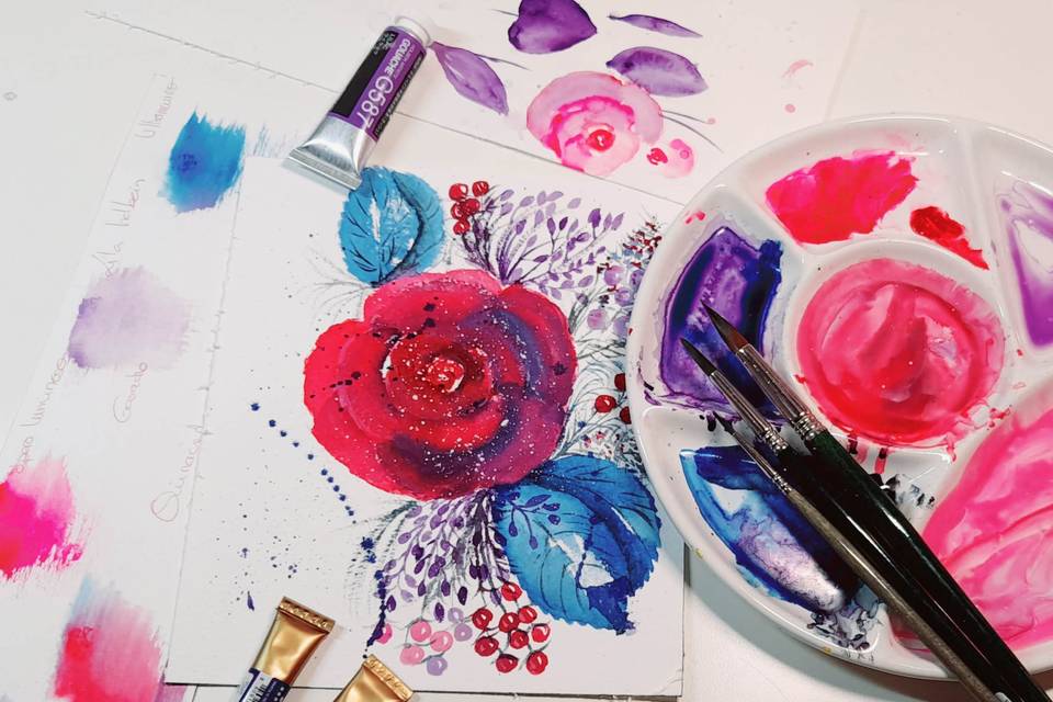Florales para invitación