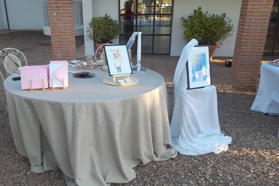 Arte vivo en una boda