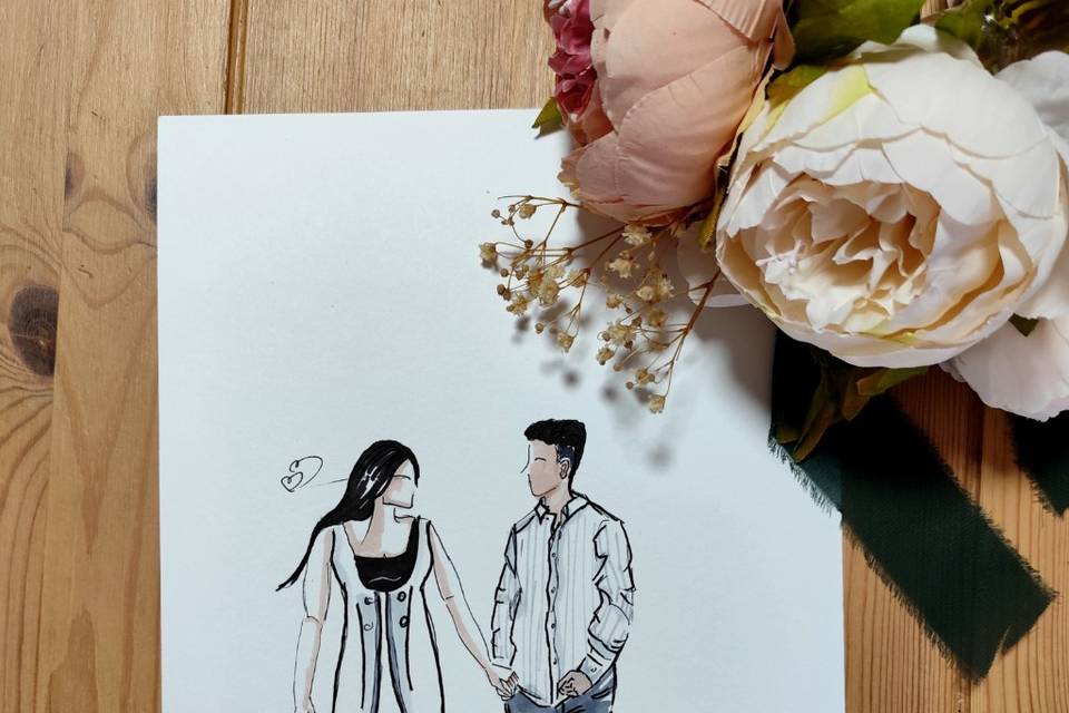 No iOS preboda acuarela