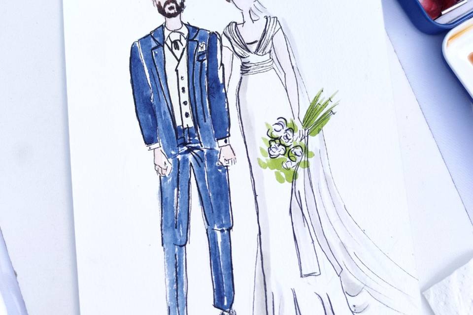 Live art wedding