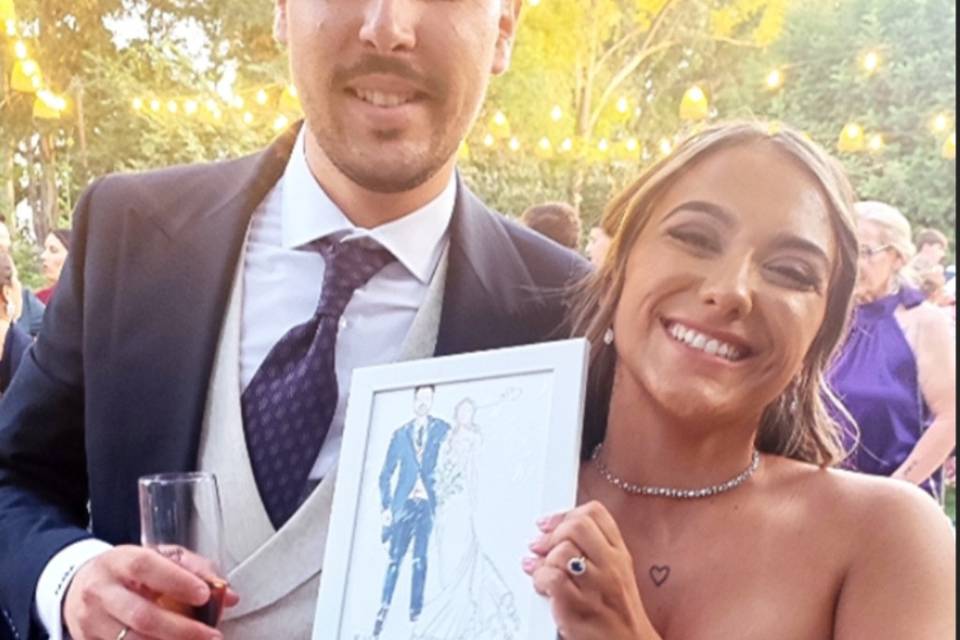 Novios felices