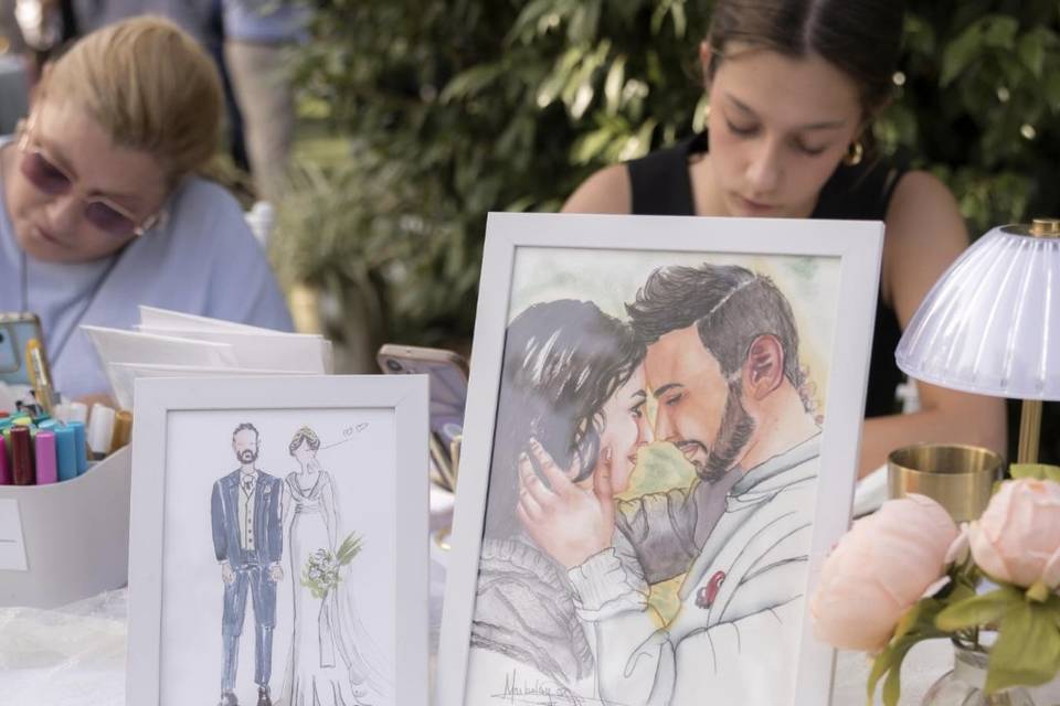 Acuarelas en bodas