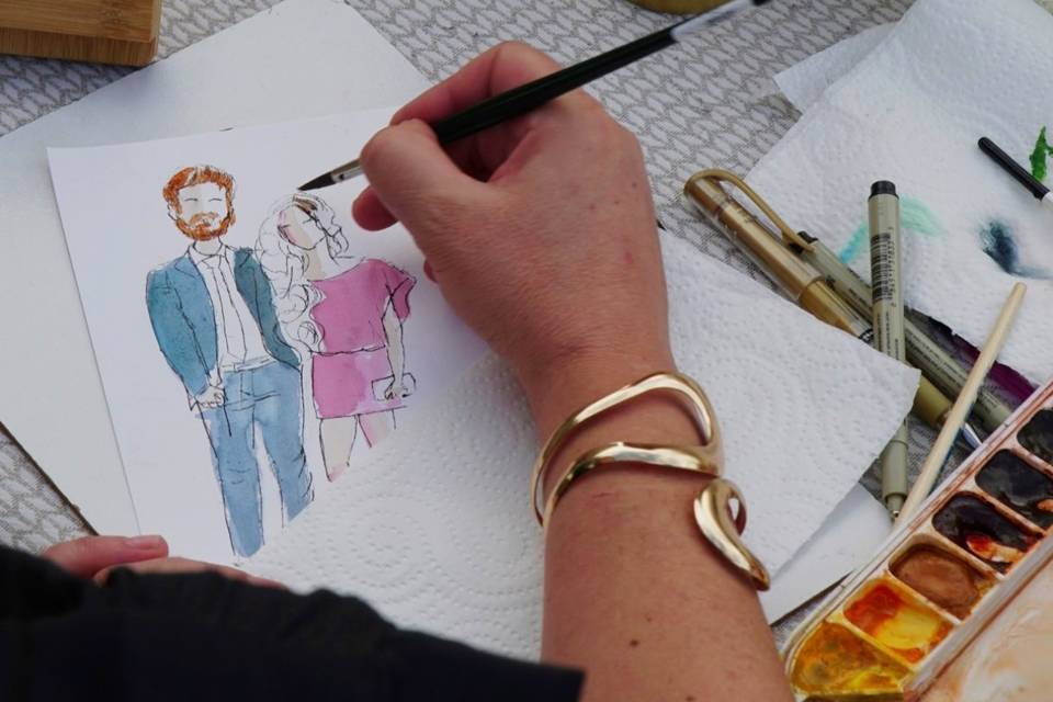 Arte en vivo boda