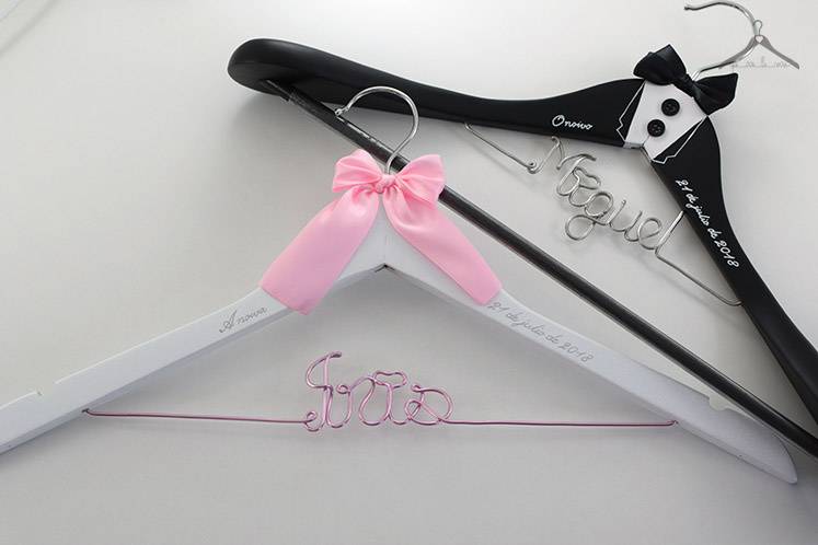 Perchas personalizadas boda