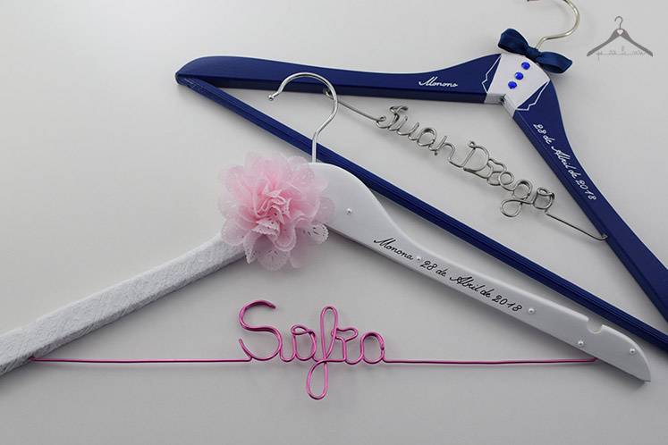 Perchas personalizadas boda