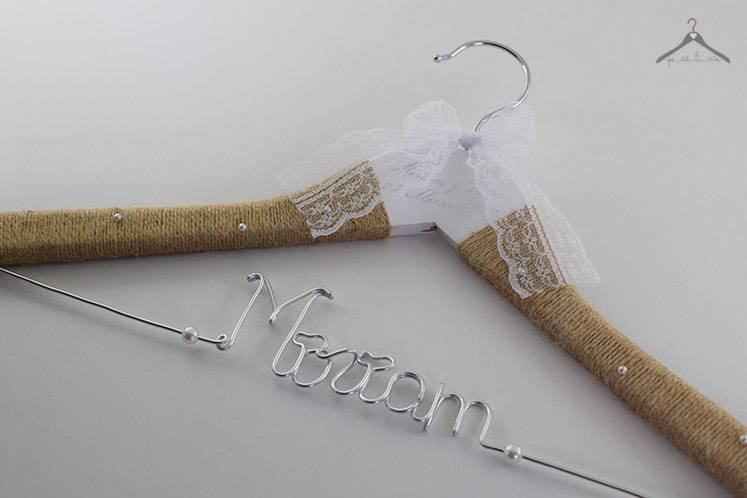 Perchas personalizadas boda