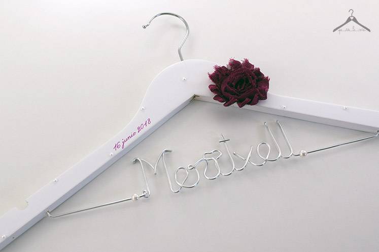 Perchas personalizadas boda