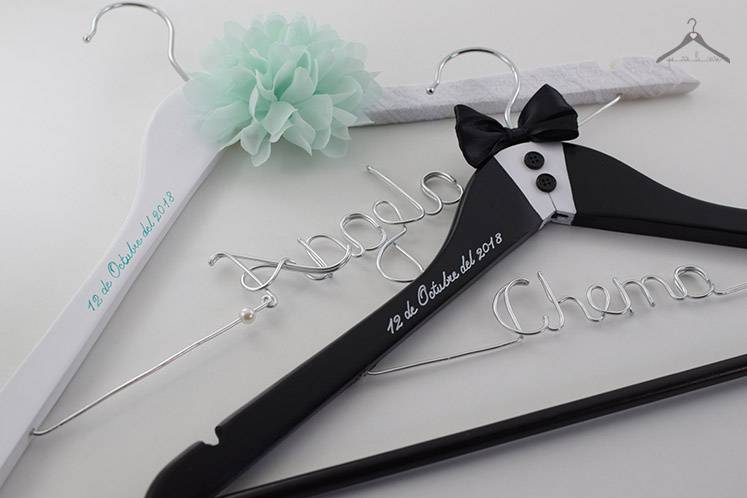 Perchas personalizadas boda