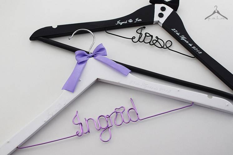 Perchas personalizadas boda