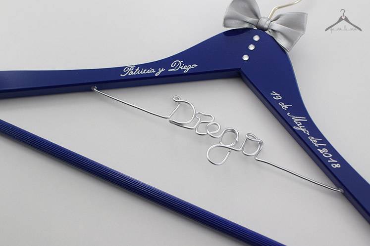 Perchas personalizadas boda