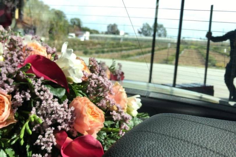 Arreglo del coche de boda