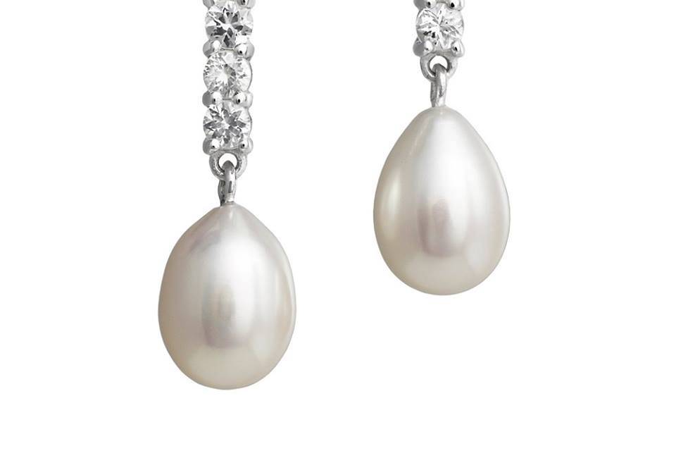 Pendientes con perlas