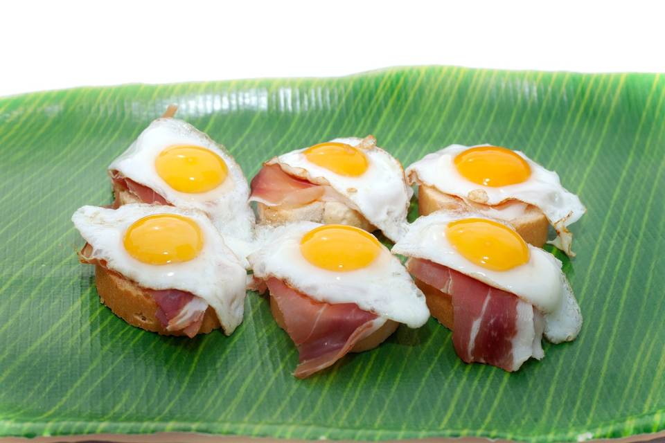 Tosta Jamón Ibérico con Huevo