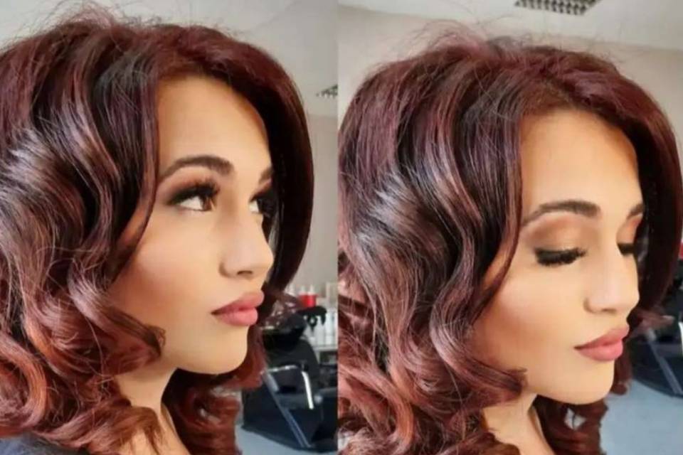 Ondas más maquillaje