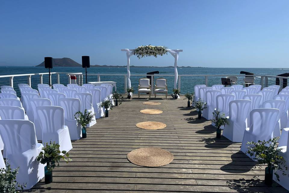 Ceremonias en pantalanes
