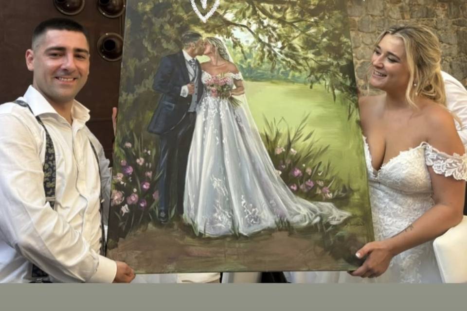 El cuadro de su boda