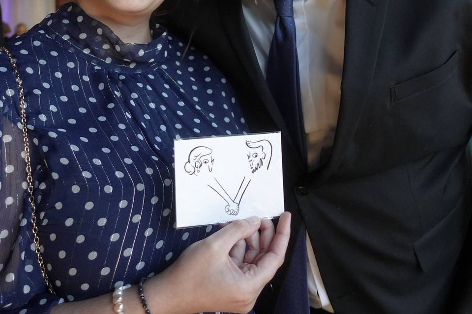 Invitados con retrato