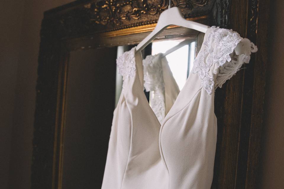 Detalles del vestido de novia