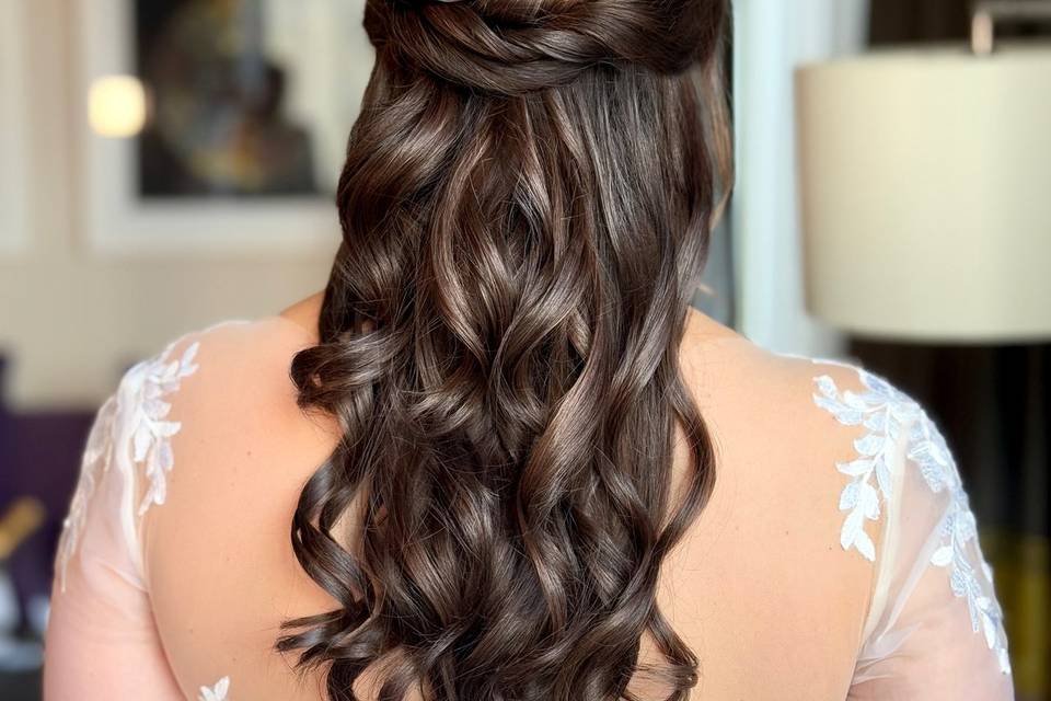Semi-recogido de novia
