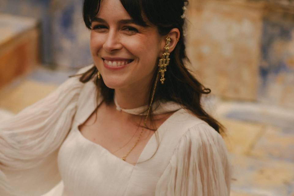 Maquillaje y peinado de novia