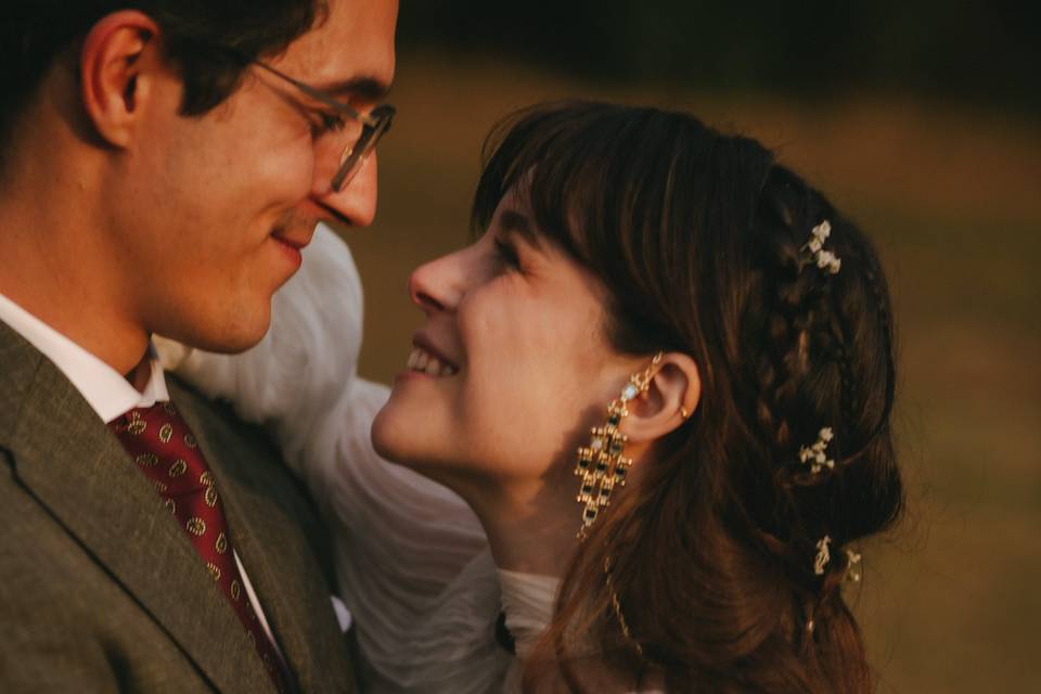 Maquillaje y peinado de novia