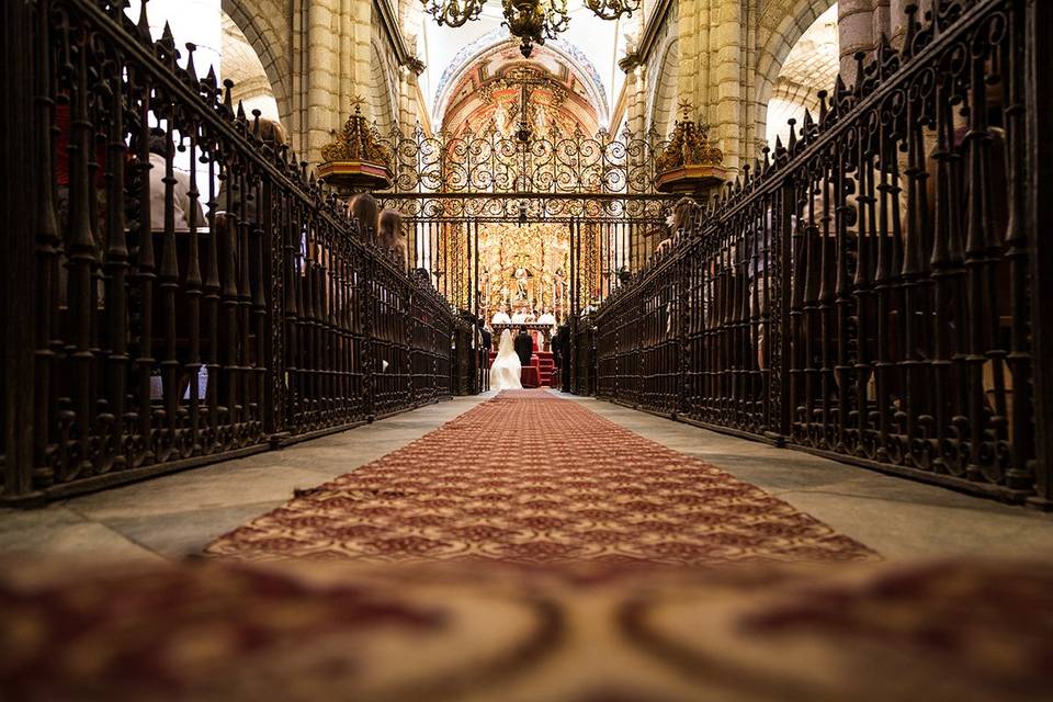 En la iglesia