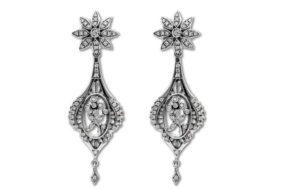 Pendientes vintage plata