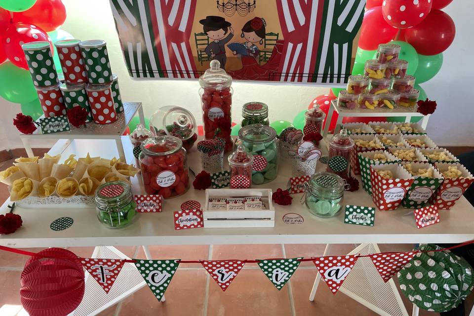 Candy bar de feria