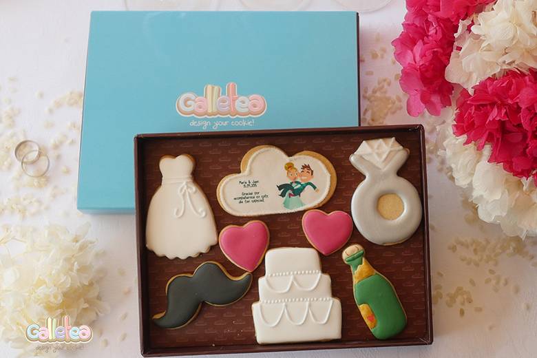 Galletas personalizadas de boda