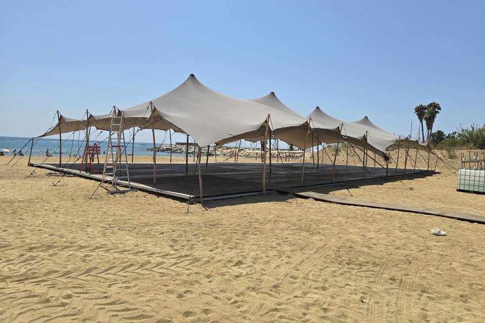 Carpa beduina + Tarima Playa