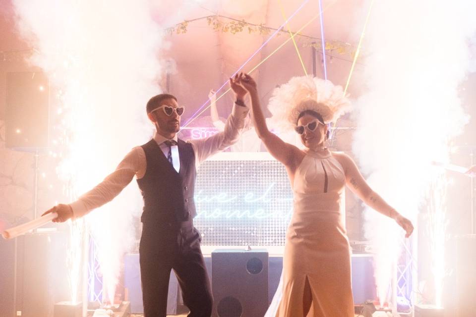 Novios humo y fuego frio