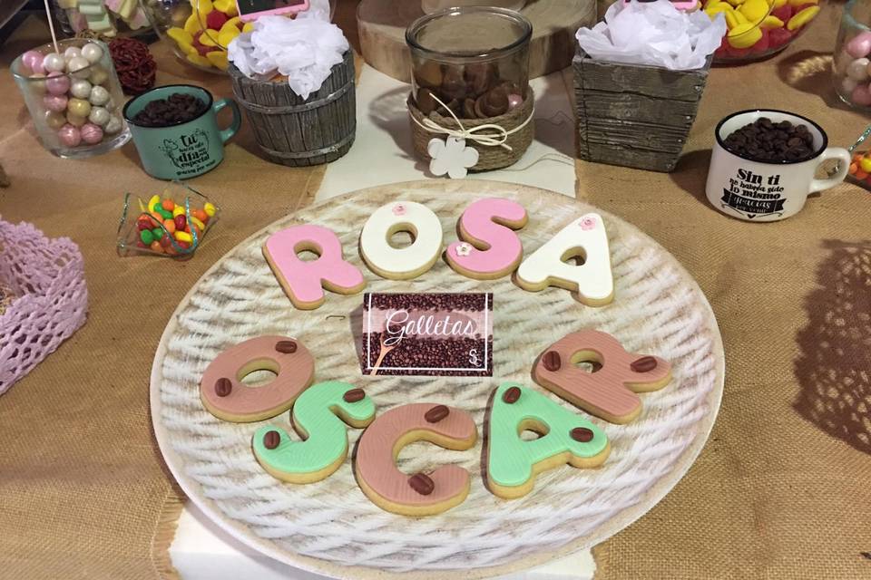 Galletas de la mesa dulce