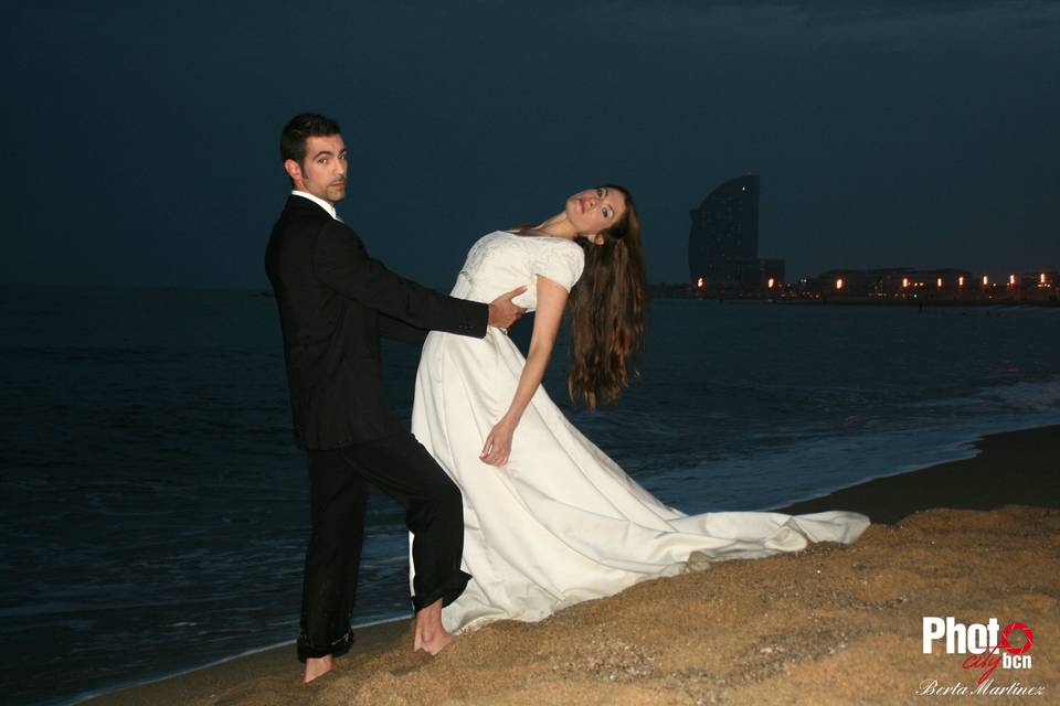 Postboda en la playa