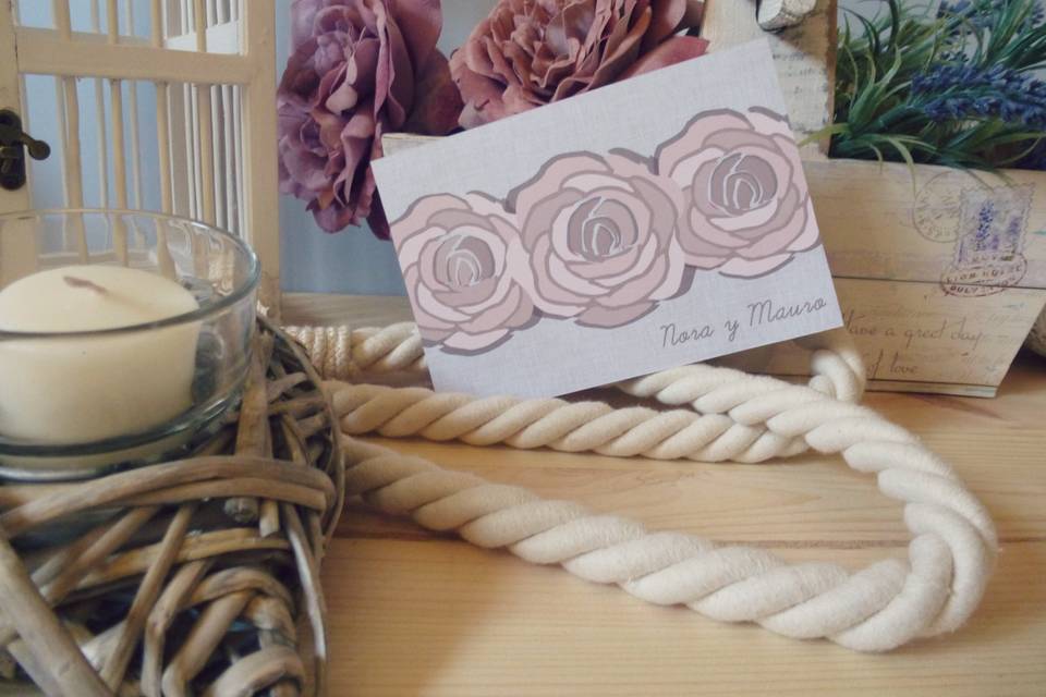 Colección Lino & Rosas Gris