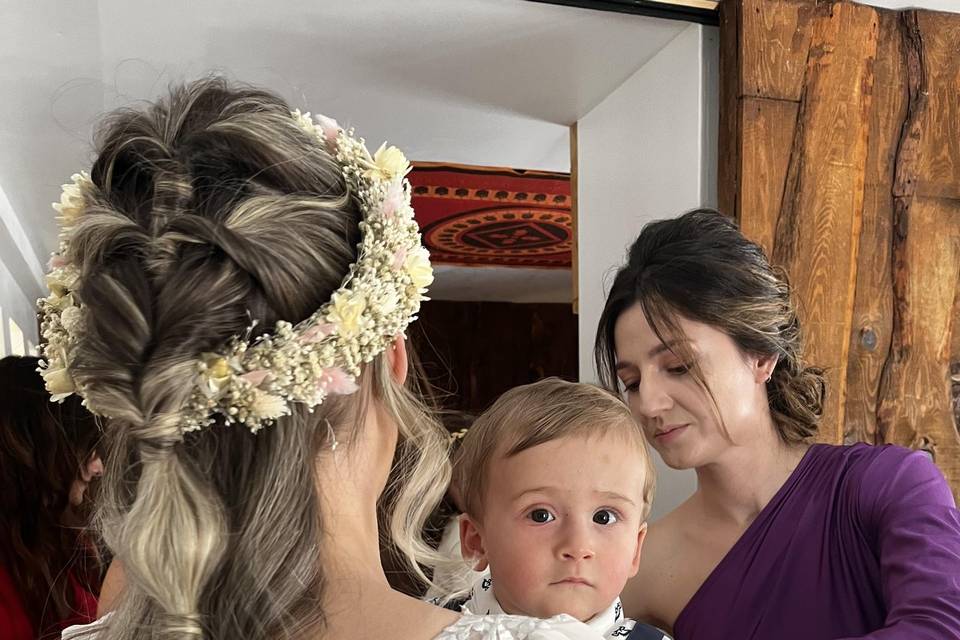 Peluquería para la boda de Irene