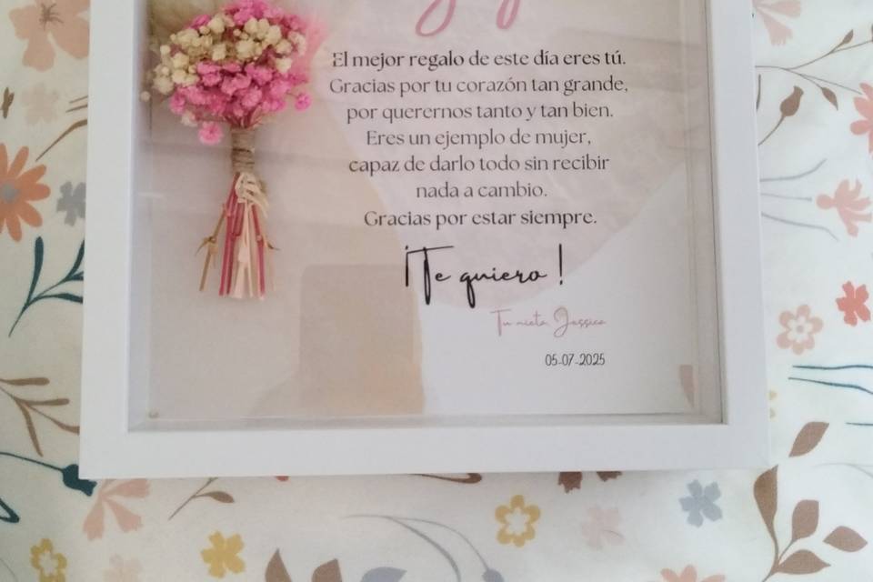 Cuadro personalizado flores