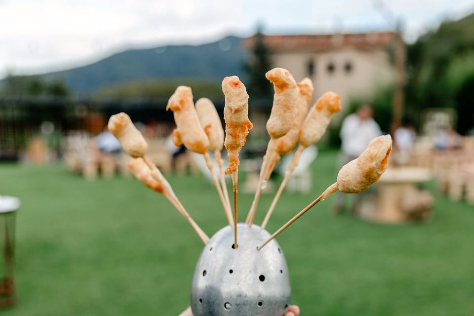 Langostinos con tempura