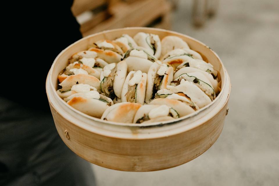 Pan Bao de ternera con verdura