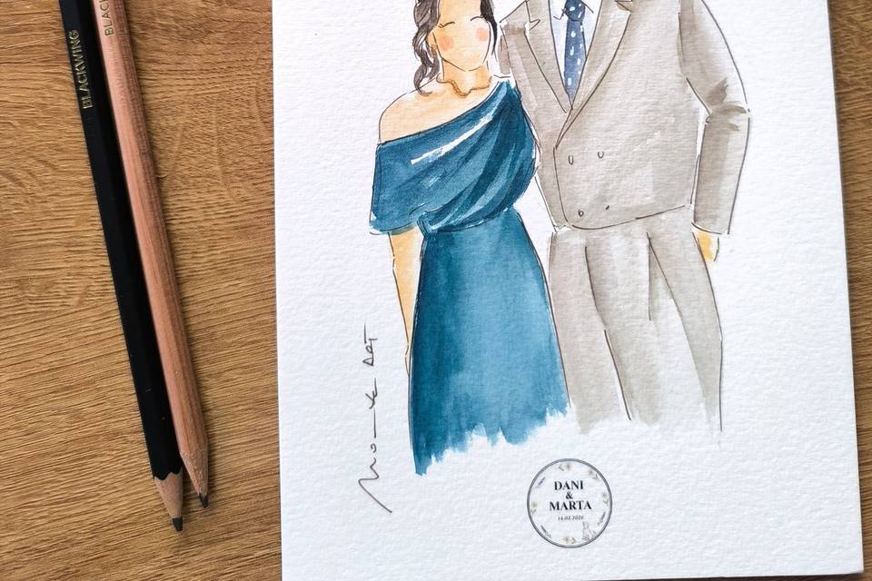 Ilustración post boda