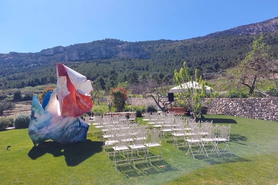 Ceremonia zona césped