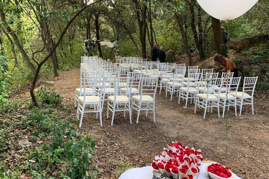 Ceremonia en el bosque