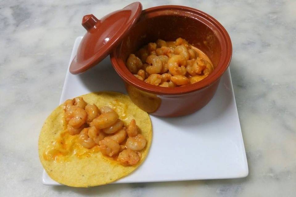 Gambas con chipotle