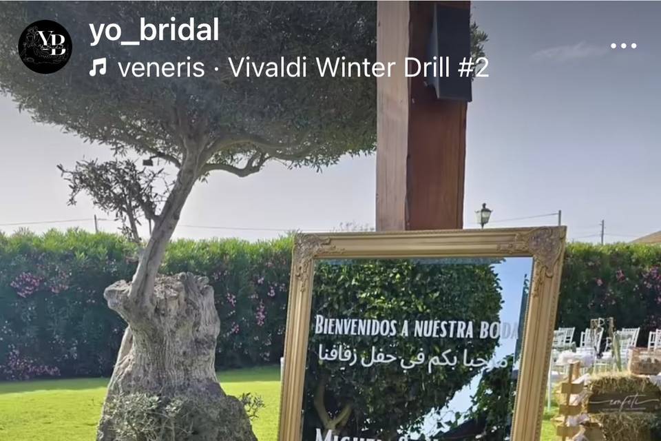 Espejo bienvenida