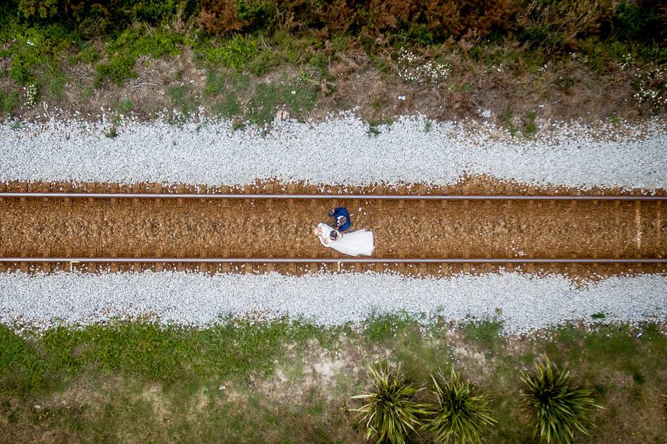 Fotografía con Drone para Boda