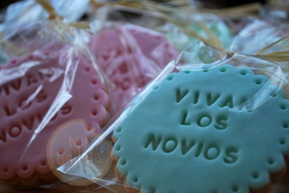 Galletas con texto personalizadas