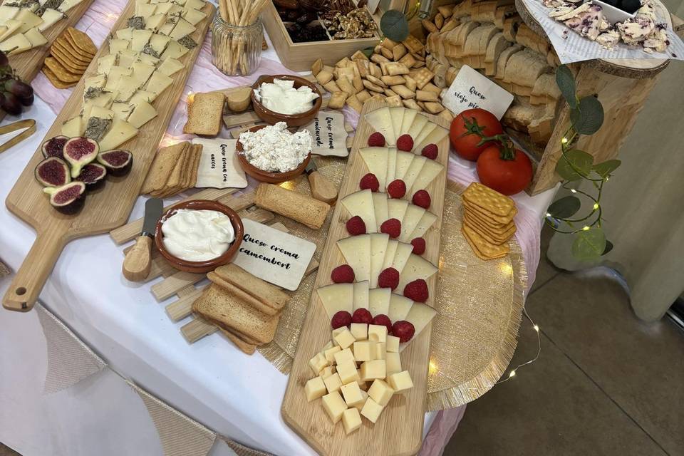 Mesa de quesos boda